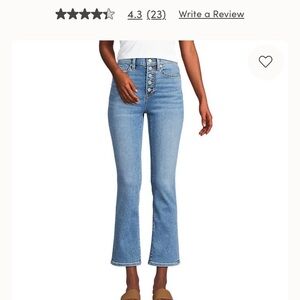 Lands' End Women's Denim Flare Jeans